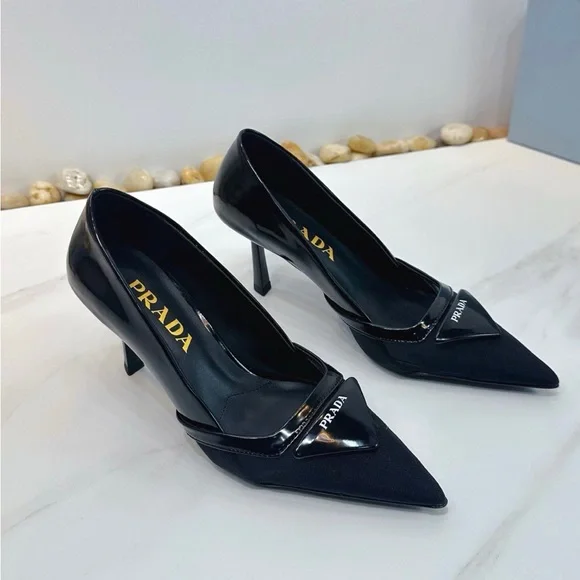 Prada Women's Elegant Black Heels - Picture 3 of 4